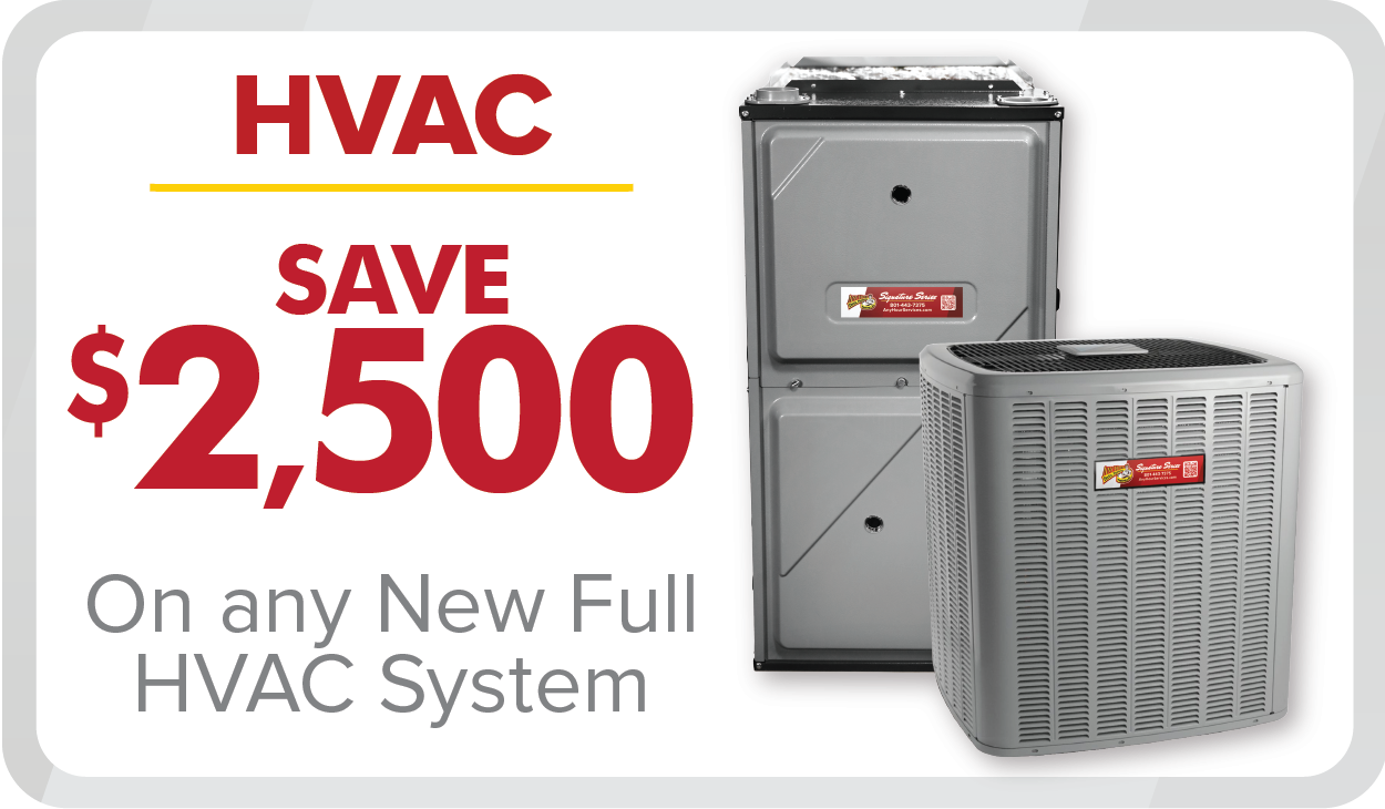 Save $2,500 on a New Full HVAC System